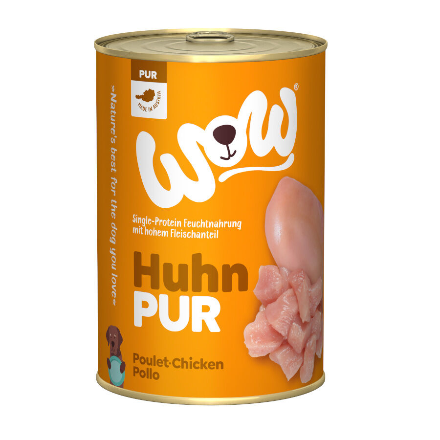 Wow Food Pure Frango em lata para cães